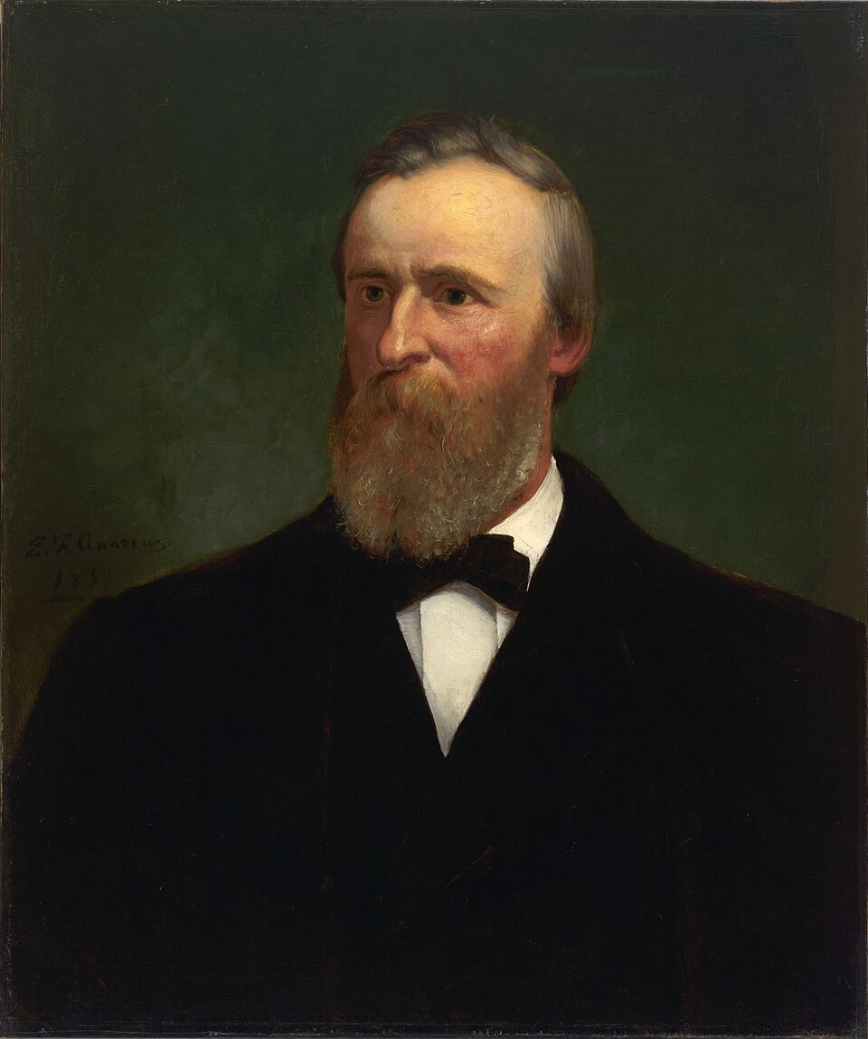 Portrait of President Hayes by Eliphalet Frazer Andrews painted 1881